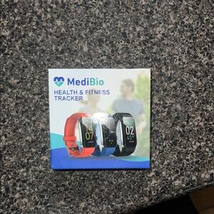 Health & Fitness Tracker - Red and Black